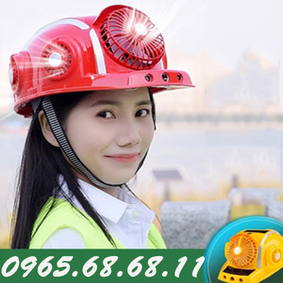 mũ bảo hộ trắng giá rẻ Mới 6 Quạt Năng Lượng Mặt Trời Mũ Bảo Hiểm Có Quạt Tích Hợp Pin Sạc Điều Hòa Không Khí Làm Lạnh Công Trường Xây Dựng Mũ Bảo Hiểm Có Đèn nón bảo hộ điện lực mu bao ho lao dong