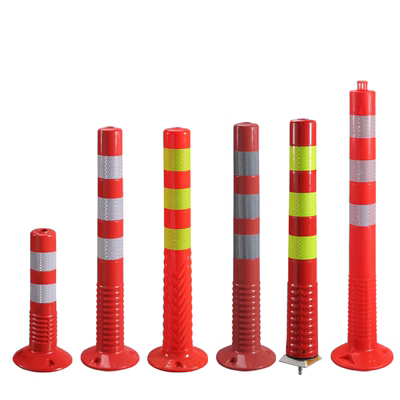 Cột cảnh báo bằng nhựa Cột đàn hồi PU Rào chắn giao thông đường bộ cao