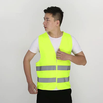 Áo vest an toàn phản quang quần áo giao thông công trường xây dựng vest vệ sinh huỳnh quang quần áo làm việc công nhân Huang Xiaxia nam tùy chỉnh áo lưới công nhân