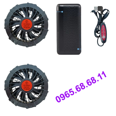 68.000 mAh dung lượng cực lớn sạc dự phòng ngoài trời di động đa năng bền bỉ quạt phù hợp với nguồn điện di động quạt gắn áo