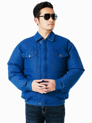 quần áo mùa hè nam cực có quạt làm mát quần áo bảo hộ lao động denim quần áo điều hòa công trường nam quần áo bảo hộ lao động áo phản quang lưới