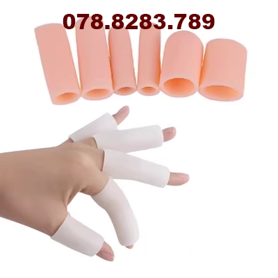 Cao su nắp ngón tay cao su bọc ngón tay silicone dày Tấn bảo vệ cắt rau cao su Tấn mài Tấn nóng bảo hộ lao động ngón tay