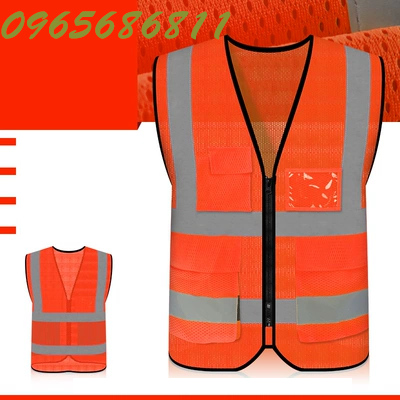 Quần áo phản quang vest an toàn vest thoáng khí giao thông xây dựng vest công nhân vệ sinh quần áo an toàn xe huỳnh quang ban đêm áo lớp phản quang