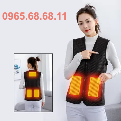 Áo sưởi ấm áo sạc thông minh chống lạnh áo vest nam mùa thu đông ấm áp đi xe đạp áo sưởi ấm bằng điện dành cho nữ áo sưởi azuki