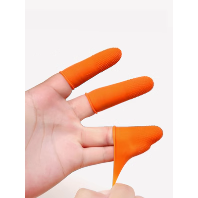 Bao ngón tay chịu mài mòn dày chống trượt cao su latex silicon bảo vệ ngón tay bảo vệ ngón tay lật bảo vệ ngón tay bao da dùng một lần