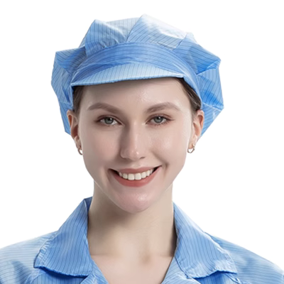 Nón chống tĩnh điện nón công nhân nữ nón chống bụi chống bụi nhà xưởng phòng sạch nón làm việc nón lớn nón công nhân nam trắng xanh nhà máy điện tử mũ trùm đầu bảo hộ