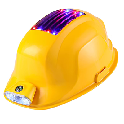 mũ bảo hộ màu vàng Quạt mũ cứng sạc năng lượng mặt trời bluetooth công trường mũ bảo hiểm tiêu chuẩn quốc gia xây dựng chống đập phá bảo hiểm lao động mũ làm mát hiện vật mũ bảo hộ xây dựng mũ bảo hộ vải
