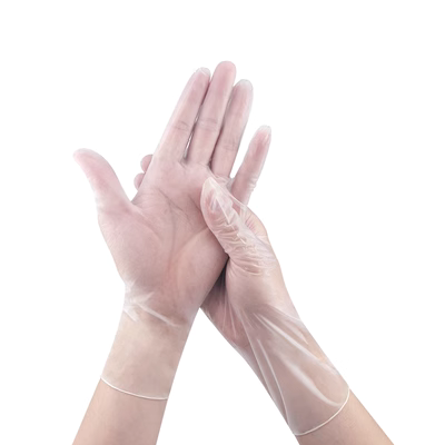 bao tay dùng 1 lần Găng tay PVC dùng một lần cấp thực phẩm thẩm mỹ viện nướng cao su đặc biệt phục vụ 100 nhựa dày có thể chiết xuất gang tay cao su dài gang tay cao su