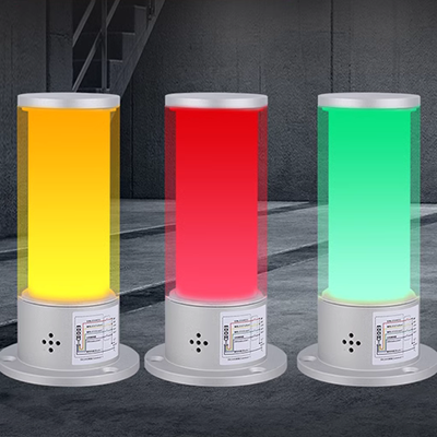 Đèn cảnh báo ba màu nhôm đèn led âm thanh và ánh sáng còi tín hiệu báo động tích hợp kim loại 24v đèn thiết bị máy công cụ đèn báo nguy hiểm