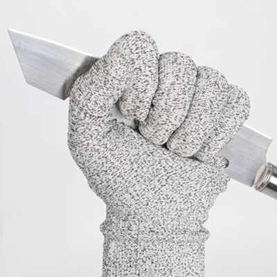 Găng tay chống cắt chống dao cắt bắt biển chống mài mòn bếp năm cấp cắt rau giết cá công trường xây dựng găng tay bảo hiểm lao động dày găng tay sợi len găng tay bốc hàng