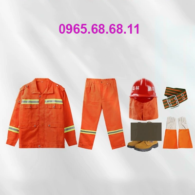 Bộ quần áo bảo hộ chữa cháy và cứu hộ rừng có giá đỡ mũ bảo hiểm chống cháy và cách nhiệt quần áo bảo hộ rừng bộ đồ chữa cháy quần áo y tế