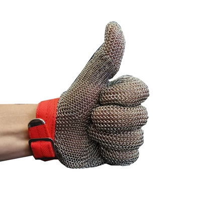 Hoa Kỳ nhập khẩu găng tay dây thép chống cắt găng tay vòng thép bảo vệ chống cắt găng tay diệt cá bằng kim loại thép không gỉ găng tay làm việc găng tay bảo hộ vải