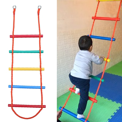 Được trang bị thanh ngang xích đu trẻ em trong nhà, thiết bị rèn luyện thể chất cho trẻ em, đồ chơi thang dây leo cửa gia đình thang dây 10m