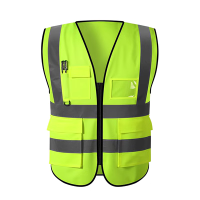 SR áo phản quang an toàn áo an toàn xây dựng quần áo phản quang giao thông hàng đầu cưỡi áo vest nhiều túi in logo áo khoác phản quang 