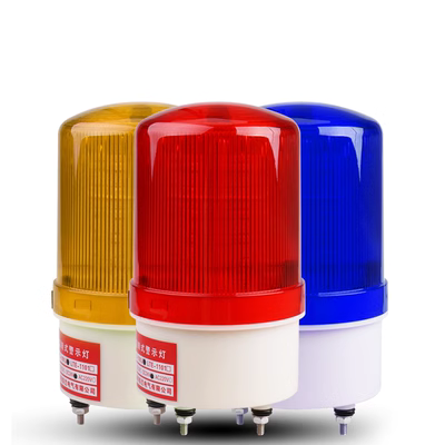 Đèn LED báo động âm thanh và ánh sáng LTE-1101J xoay đèn báo nhấp nháy tín hiệu đèn cảnh báo 220V24V12V đèn chớp cảnh báo năng lượng mặt trời