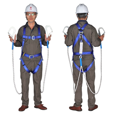 Đai an toàn năm điểm toàn thân tiêu chuẩn quốc gia có móc đôi dùng cho dây an toàn làm việc trên cao Đai an toàn công trường có điều hòa dây an toàn ban công