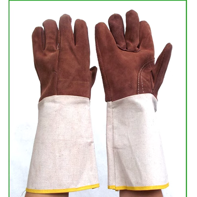 giá bao tay hàn Găng tay bằng da hai -layer Canvas Sleeve Găng tay Găng tay Bảo hiểm Bảo hiểm Lao động Găng tay Găng tay Găng tay bền và chống găng tay da hàn tig gang tay han