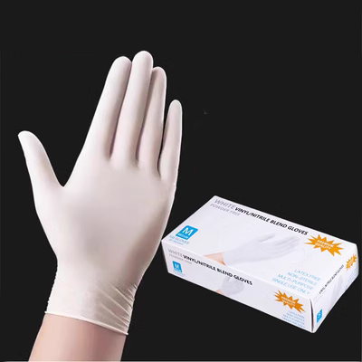 Găng tay nitrile dùng một lần PVC tổng hợp cao su chống thấm dầu axit và kiềm kháng dày bảo vệ làm đẹp phục vụ cấp thực phẩm găng tay y tê bao ngón tay cao su y tế