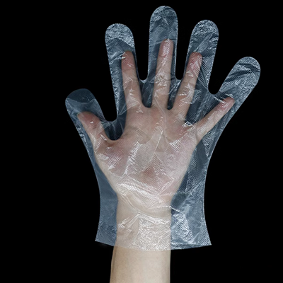 găng tay cao su loại dài Găng tay dùng một lần nhựa dày trong suốt nhuộm tóc đặc biệt uốn nhuộm bền màng PVC hiệu cắt tóc dụng cụ làm tóc bao tay cao su dài găng tay cao su dày