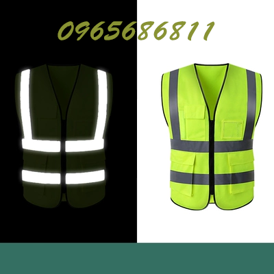 10 gói áo phản quang an toàn quần áo phản quang áo vest nam công trường xây dựng công nhân vệ sinh xây dựng quần áo làm việc tùy biến giao thông ao phan quang 