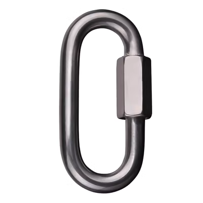 Luokeyan 304 thép không gỉ kết nối nhanh khóa chuỗi đai ốc khóa carabiner khóa xích xuống dốc bảo hiểm leo núi dây bảo hộ lao động