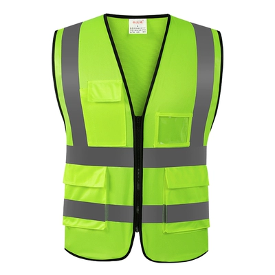 Công trường xây dựng áo phản quang công nhân xây dựng quần áo phản quang áo bảo hộ vệ sinh lưới xây dựng giao thông in huỳnh quang màu xanh lá cây quần áo phản quang 