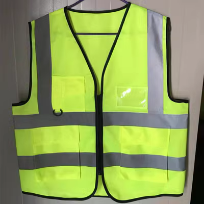 Áo phản quang quần áo an toàn giao thông áo bảo hộ đi đêm vệ sinh ăn khớp với quần áo huỳnh quang lưới thoáng khí áo phản quang dây