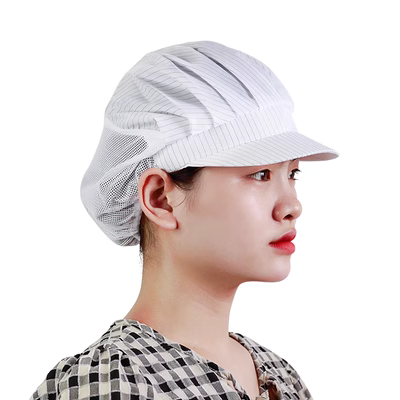 Mũ chống tĩnh điện công nhân lớn chống bụi xưởng phòng sạch không bụi xanh trắng mũ bảo hộ lao động nữ nhà máy điện tử Foxconn mũ giấy y tế
