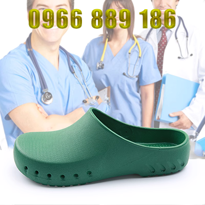 Giày phẫu thuật chất liệu SPU trơn màu Boya giày bảo hộ chống trượt giày bảo hộ mũi nhọn 20107 dép phòng sạch dép tĩnh điện esd