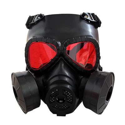 Mặt nạ gà M04 lính nghĩa vụ màu đỏ có quạt mô phỏng mặt nạ phòng độc hiện trường CS Mặt nạ Halloween mặt nạ phòng độc chống cháy