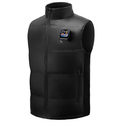 Áo vest sưởi ấm nam quần áo sưởi ấm điện vest màn hình cảm ứng điều khiển nhiệt độ thông minh sưởi ấm điện sạc vest áo sưởi