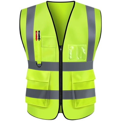 Áo phản quang an toàn áo giao thông công trường xây dựng vệ sinh công nhân áo vest vàng huỳnh quang tùy chỉnh LOGO quần áo phản quang áo gile bảo hộ