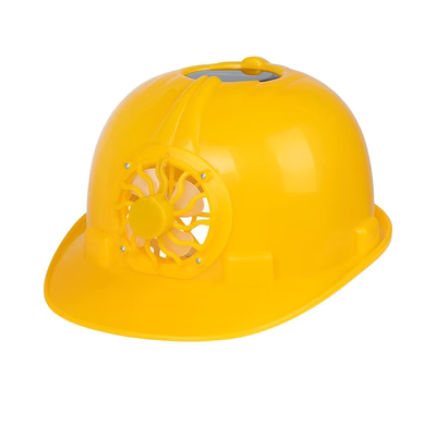 Mũ cứng năng lượng mặt trời có quạt nam công trường xây dựng mũ bảo hiểm chống nắng mùa hè tấm che nắng điện điều hòa không khí lạnh làm mát mũ nón công nhân mũ bảo hộ màu đỏ