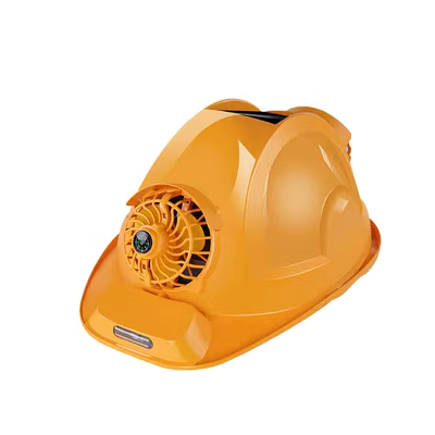 mũ công nhân Mũ năng lượng mặt trời có quạt công trường xây dựng làm lạnh điều hòa không khí mũ cứng sạc chống nắng mùa hè quạt mũ bảo hiểm mũ bảo hộ màu vàng mũ bảo hộ gắn kính