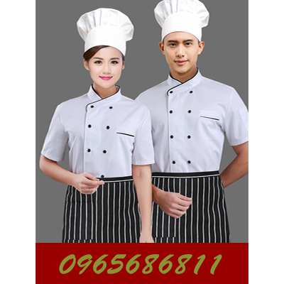 Quần áo làm việc đầu bếp nam ngắn tay lưng quần áo bếp phụ nữ dụng cụ phục vụ ăn uống dài tay nhà hàng khách sạn quần áo đầu bếp mùa hè đồng phục đầu bếp may sẵn