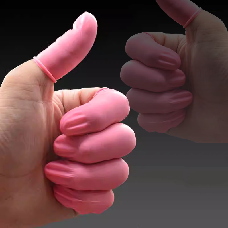 Chống tĩnh điện cũi ngón tay đen dùng một lần không bụi thanh lọc hồng cao su công nghiệp bảo vệ điện tử làm việc cũi ngón tay