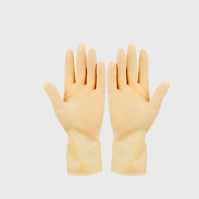 8 chỉ cao su thiên nhiên găng tay đa năng nội trợ bảo hộ lao động găng tay vệ sinh rửa chén găng tay cao su không bột